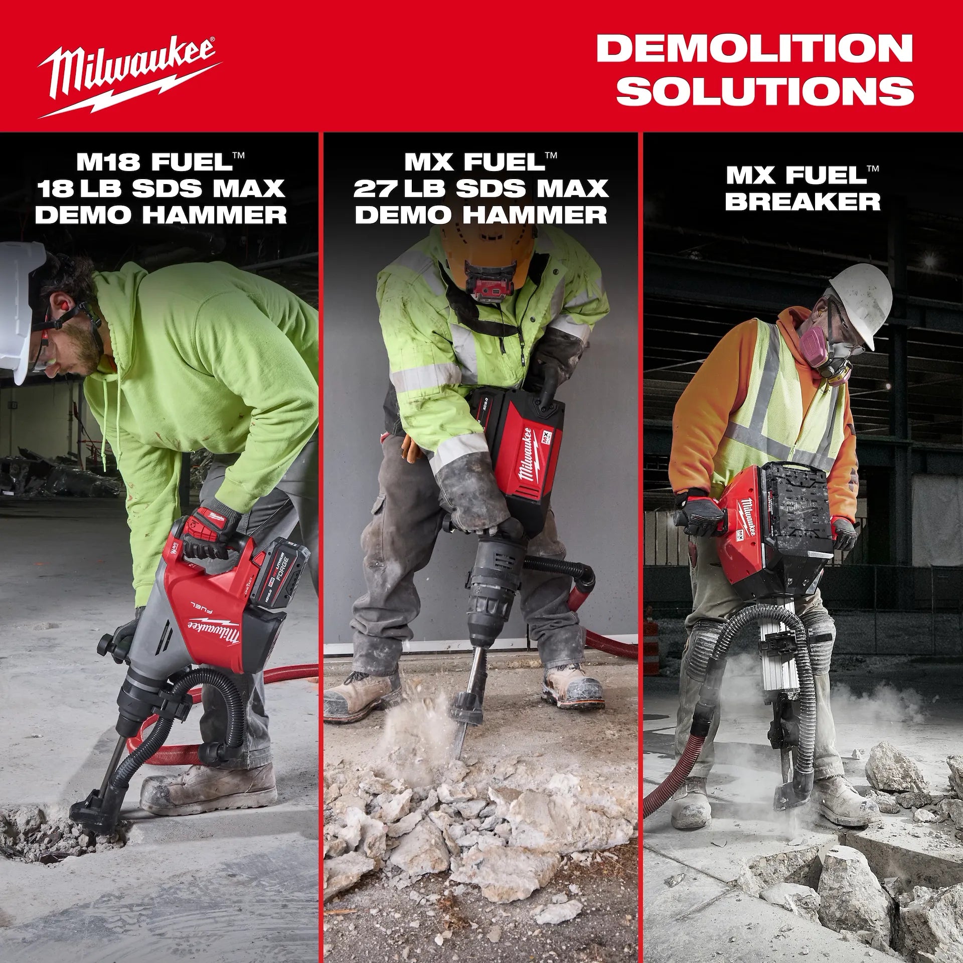 MX FUEL™ 27 lb SDS MAX Demolition Hammer