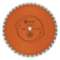 16.5" Q-Drive Arrayed Segmented Hard Concrete Orange Blade Silent Core