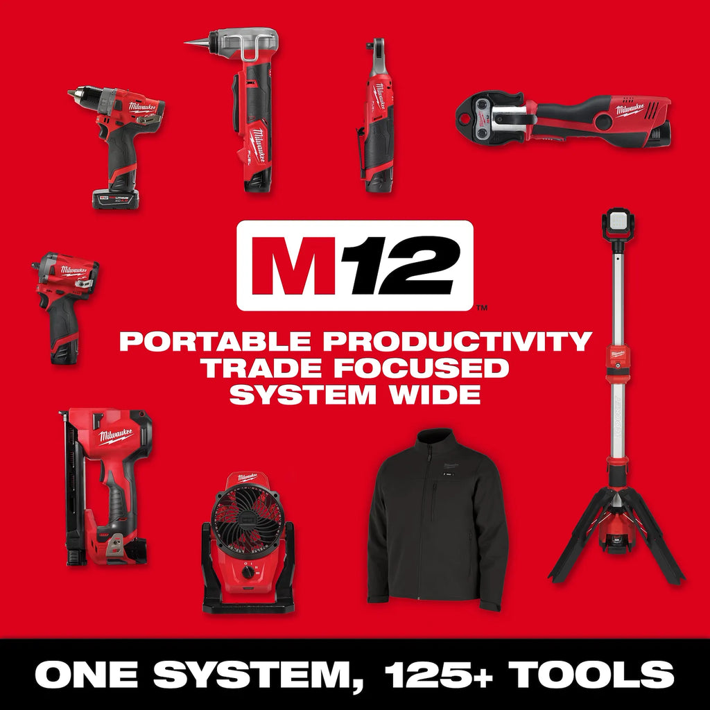 M12 FUEL™ High Speed Chain Snake for 1-1/4”-2” Pipes