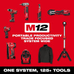 M12 FUEL™ High Speed Chain Snake for 1-1/4”-2” Pipes