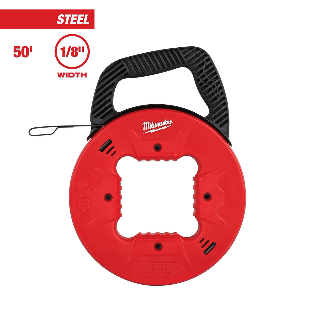 50' 1/8" Steel Fish Tape