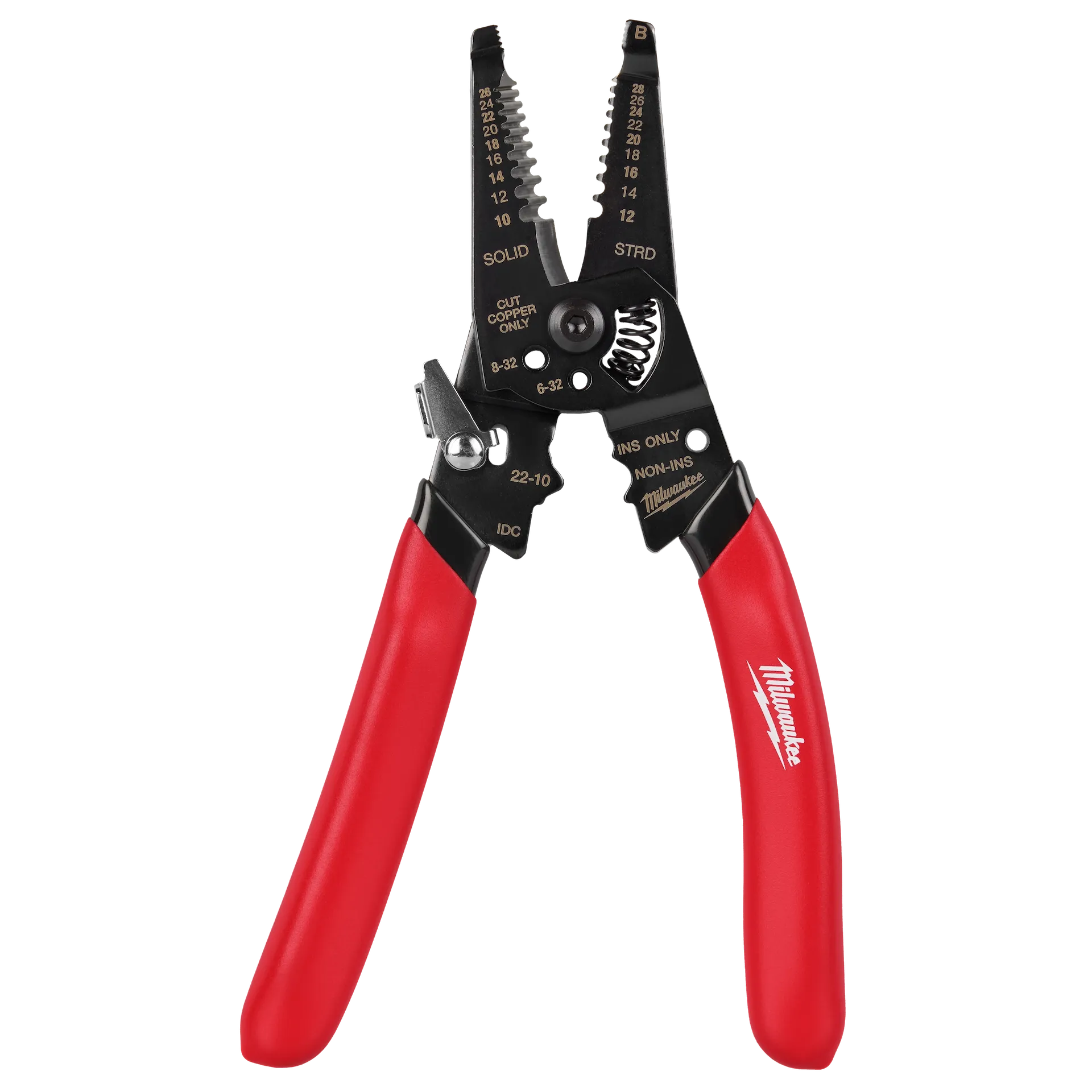 10-28 AWG Multi-Purpose Dipped Grip Wire Stripper & Cutter w/ Reinforced Head