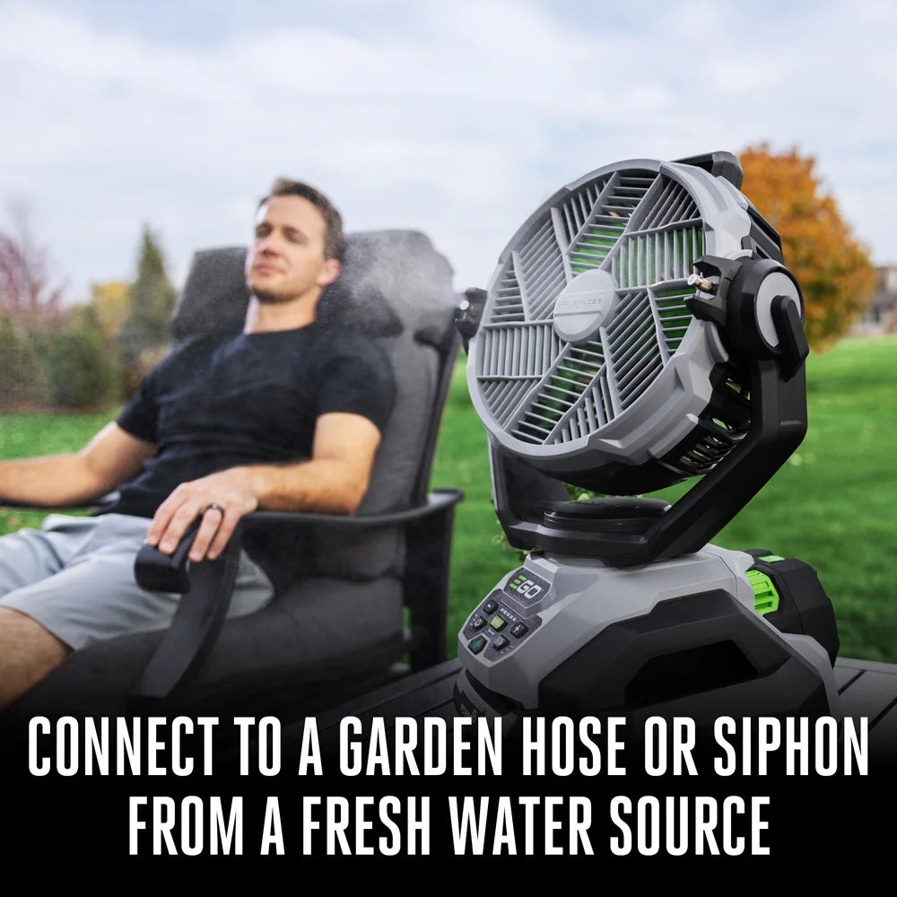 10" Oscillating Misting Fan