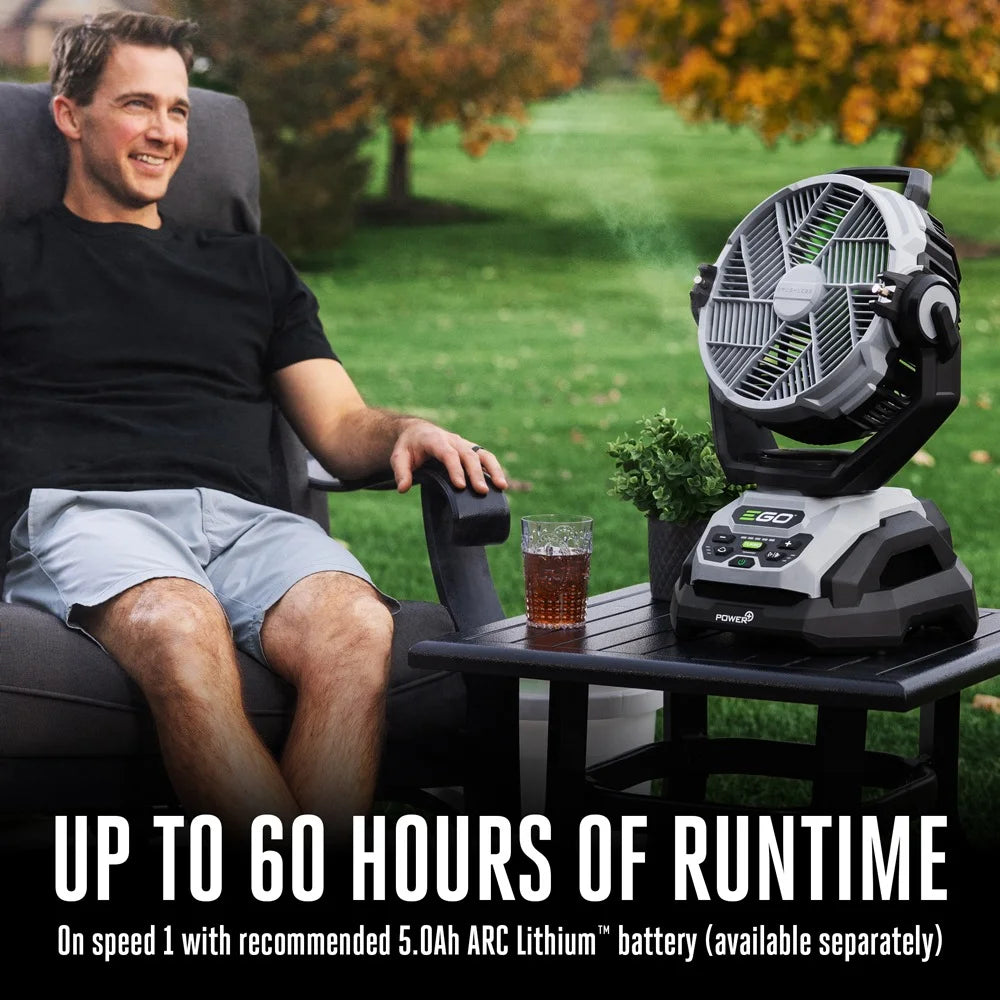 10" Oscillating Misting Fan