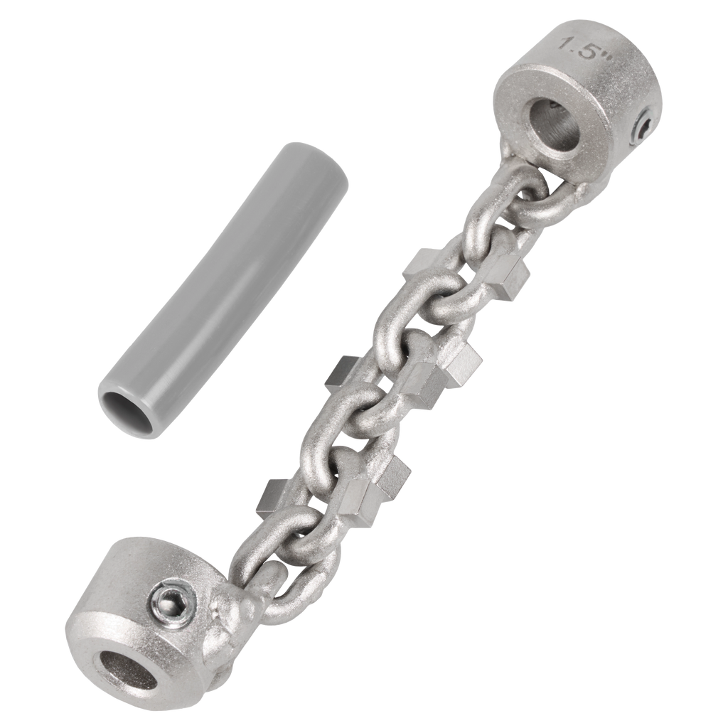 1-1/4" - 1-1/2" Carbide Chain Knocker for 1/4" Chain Snake Cable