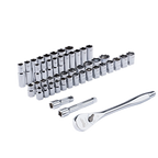 47pc 1/2" Drive Metric & SAE Ratchet and Socket Set with FOUR FLAT™ Sides