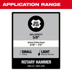 Milwaukee M18 FUEL 5/8in SDS Plus Rotary Hammer