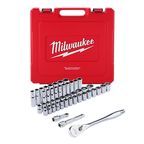 47pc 1/2" Drive Metric & SAE Ratchet and Socket Set with FOUR FLAT™ Sides