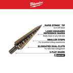 Cobalt Step Bit Kit (3PC)