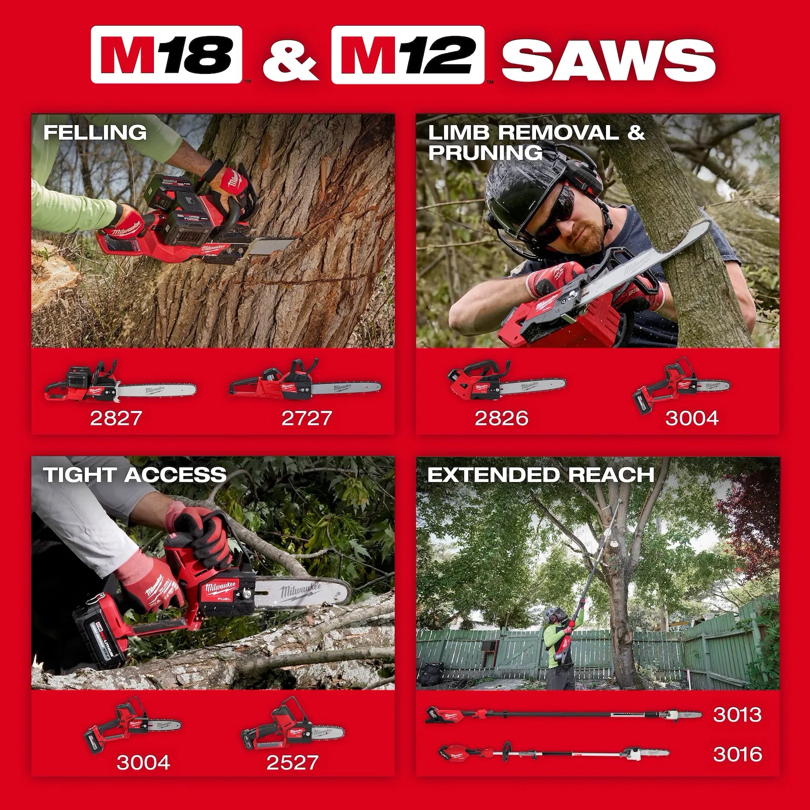 M18 FUEL™ 12" Top Handle Chainsaw