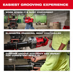 M18 FUEL™ RINGER™ Roll Groover for 1-1/4” - 4” Sch 10/40, 6” Sch 10