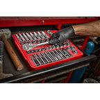 47pc 1/2" Drive Metric & SAE Ratchet and Socket Set with FOUR FLAT™ Sides