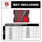 15pc. Metric Ratcheting Combination Wrench Set with Tray for PACKOUT™ Drawers