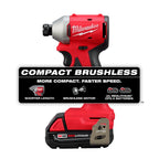 M18™ Compact Brushless 1/4" Hex Impact Driver Kit