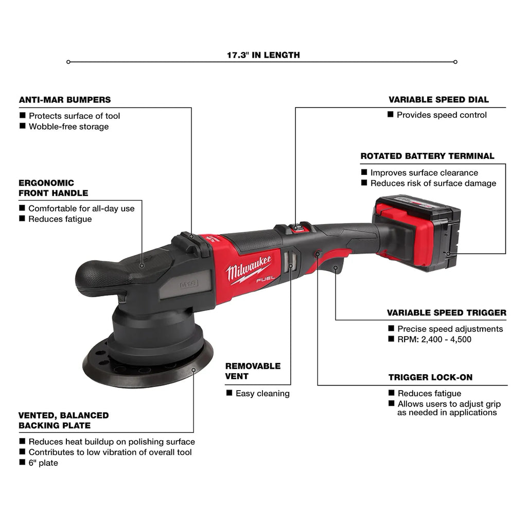 M18 FUEL 21mm Random Orbital Polisher Kit