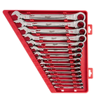 15pc Ratcheting Combination Wrench Set - SAE