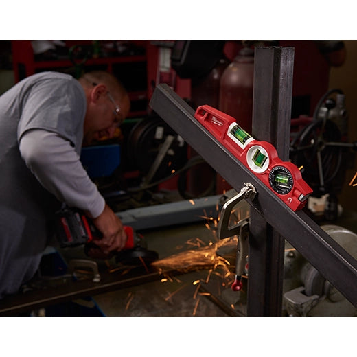10" Die cast Torpedo Level with 360 Degree Locking Vial