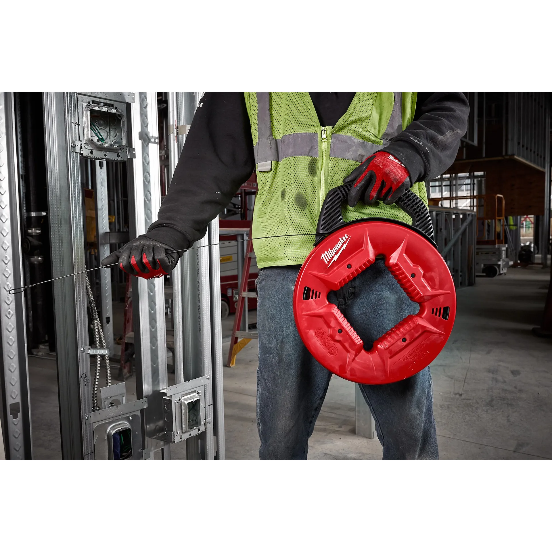 50' 1/8" Steel Fish Tape