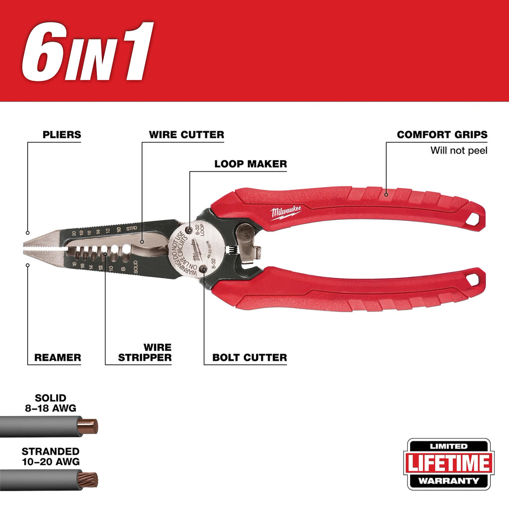 Comfort Grip 6-in-1 Pliers