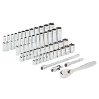 1/4" Drive 50pc Ratchet & Socket Set - SAE & Metric