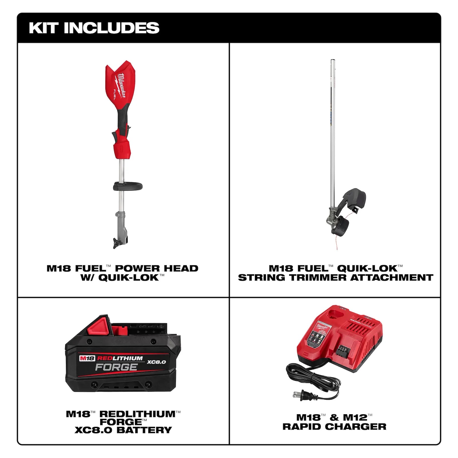 M18 FUEL™ Power Head w/ QUIK-LOK™ String Trimmer