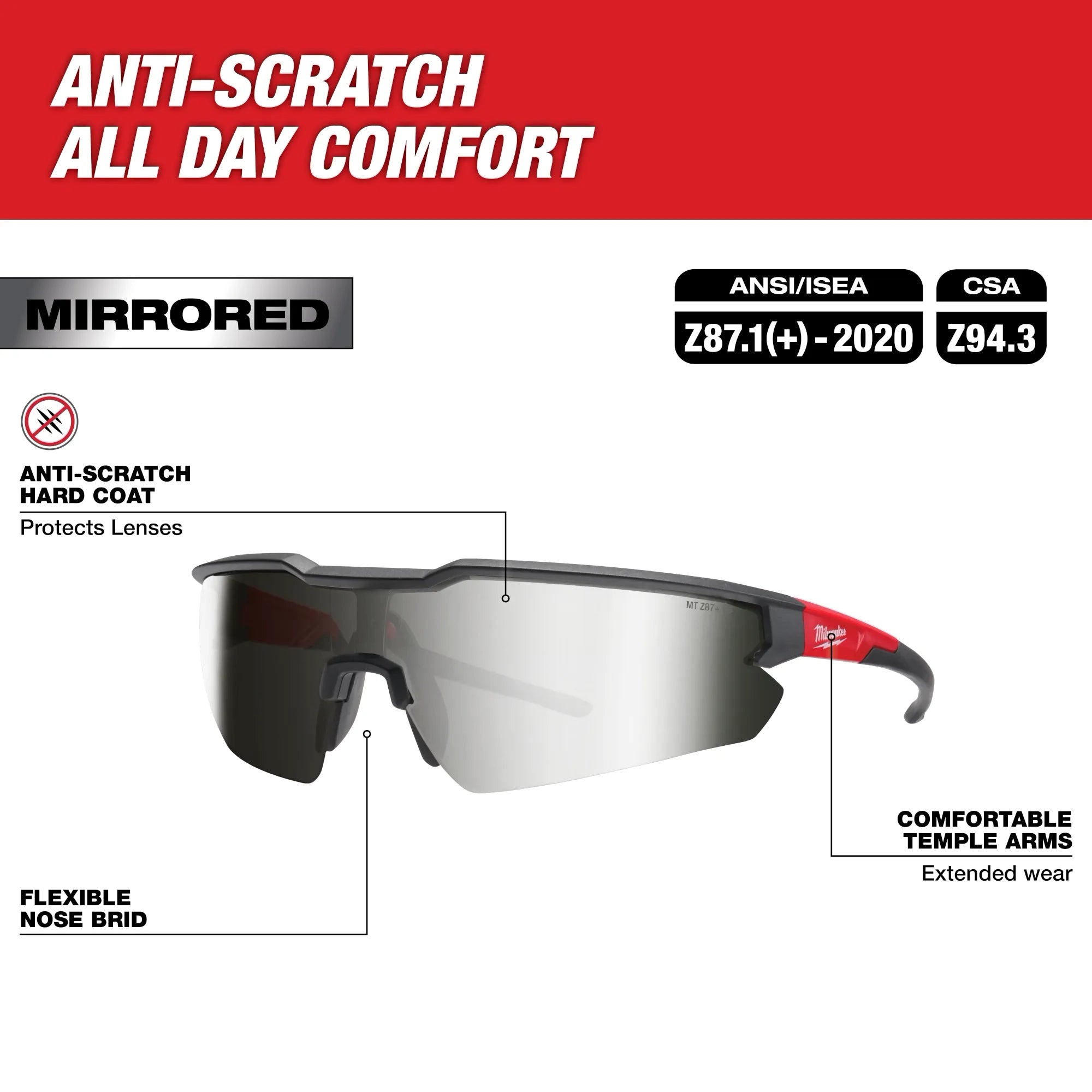 Safety Glasses - Anti-Scratch Lenses