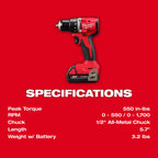 M18™ Compact Brushless 1/2" Drill/Driver Kit