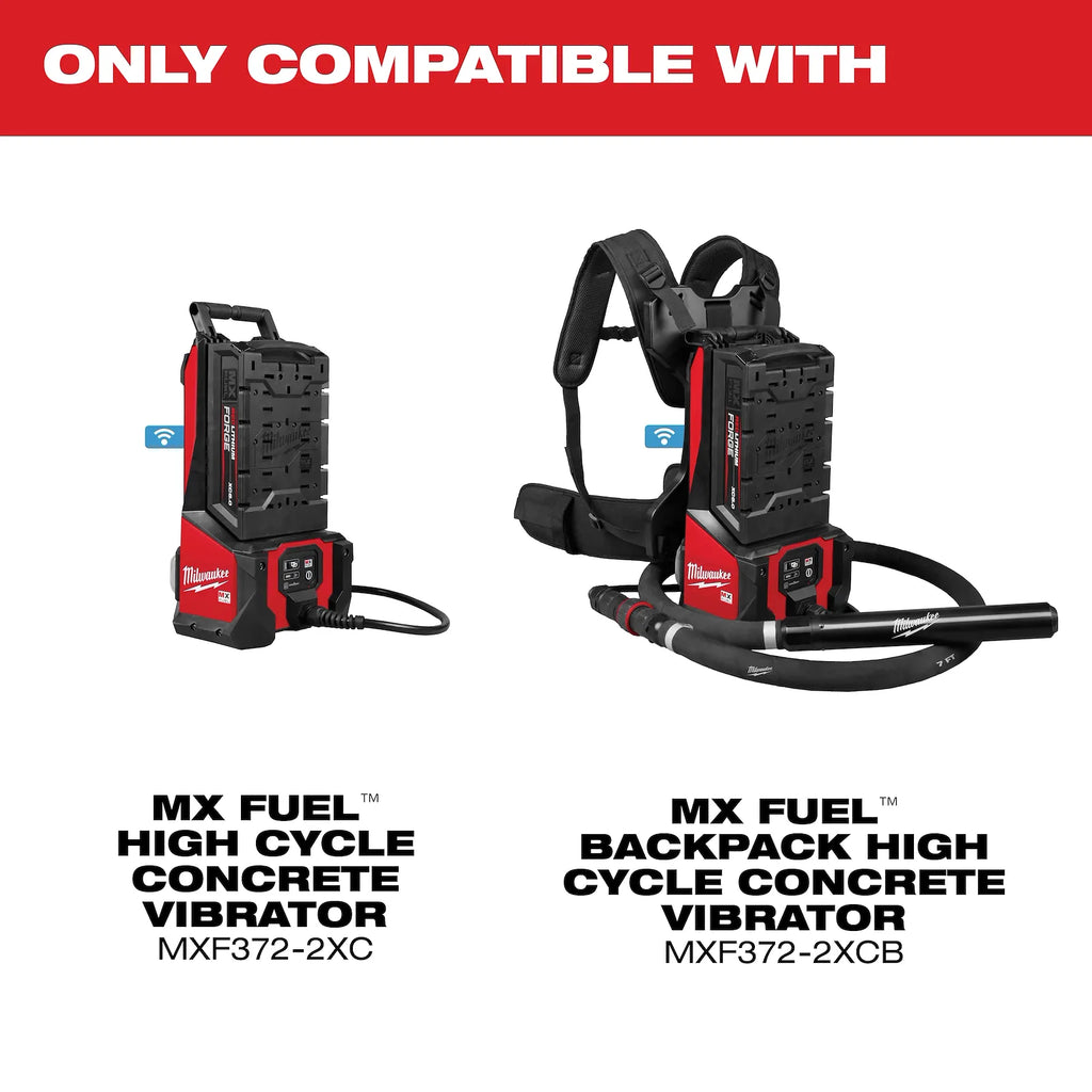 MX FUEL™ High Cycle Concrete Vibrator 7' Whip w/ 2.25" Head