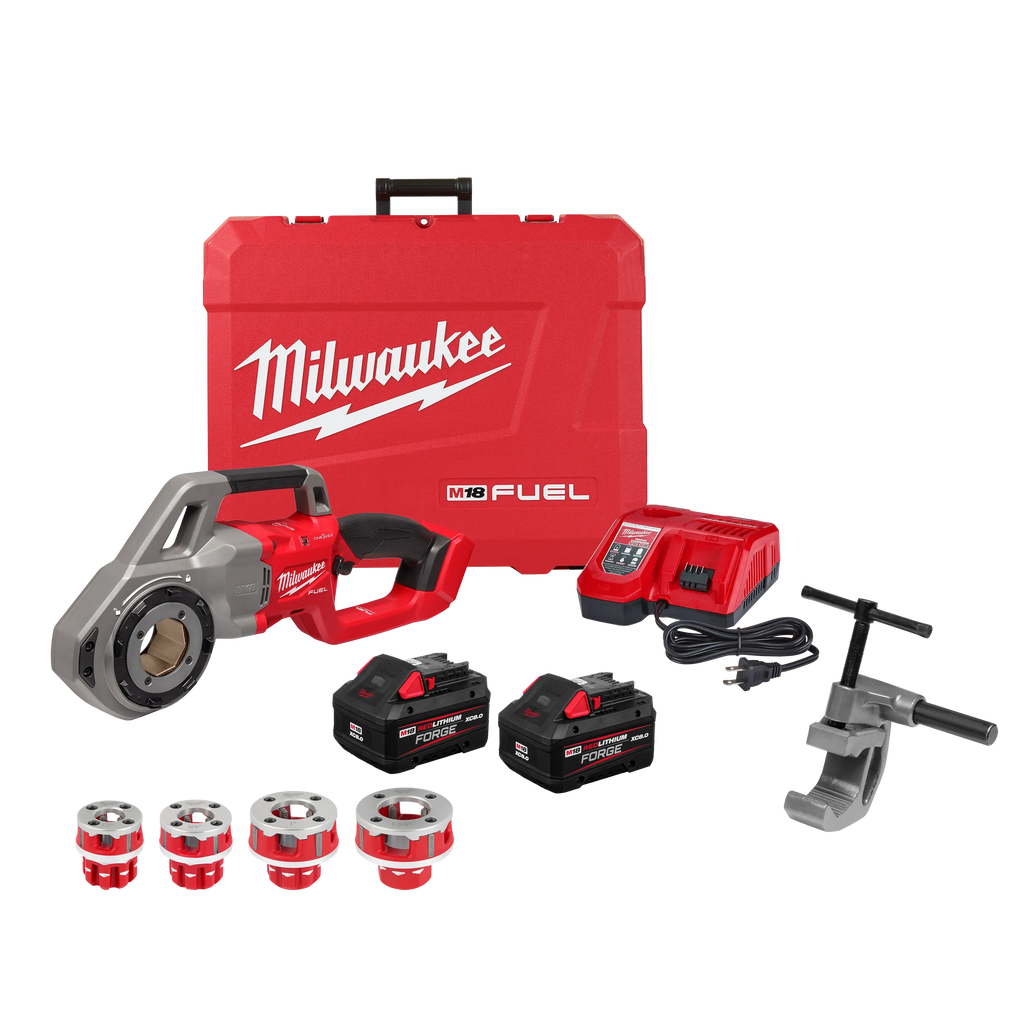 M18 FUEL™ Compact Pipe Threader w/ ONE-KEY™ w/ 1/2" - 1-1/4" Compact NPT Forged Aluminum Die Heads