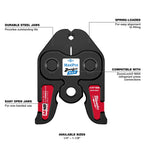 1/4”- 1-1/8” ZoomLock® MAX Press Jaw Kit for M18™ FORCE LOGIC™ Press Tools