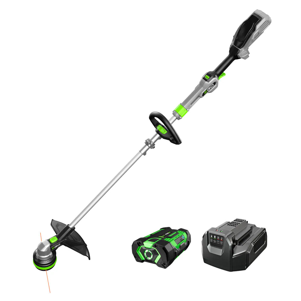 15" POWERLOAD String Trimmer with Telescopic Aluminum Foldable Shaft