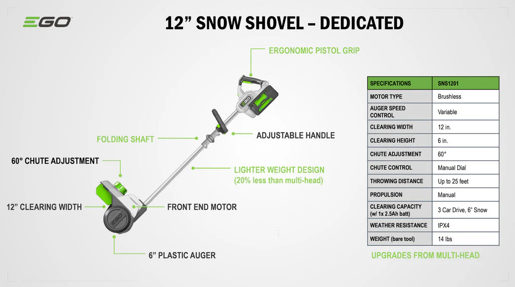 12” Snow Shovel