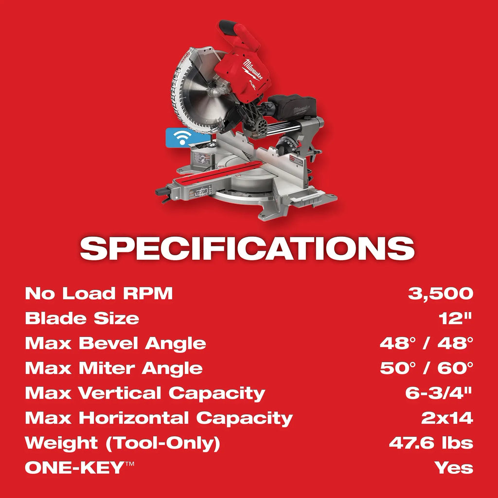 M18 FUEL™ 12” Dual Bevel Sliding Compound Miter Saw