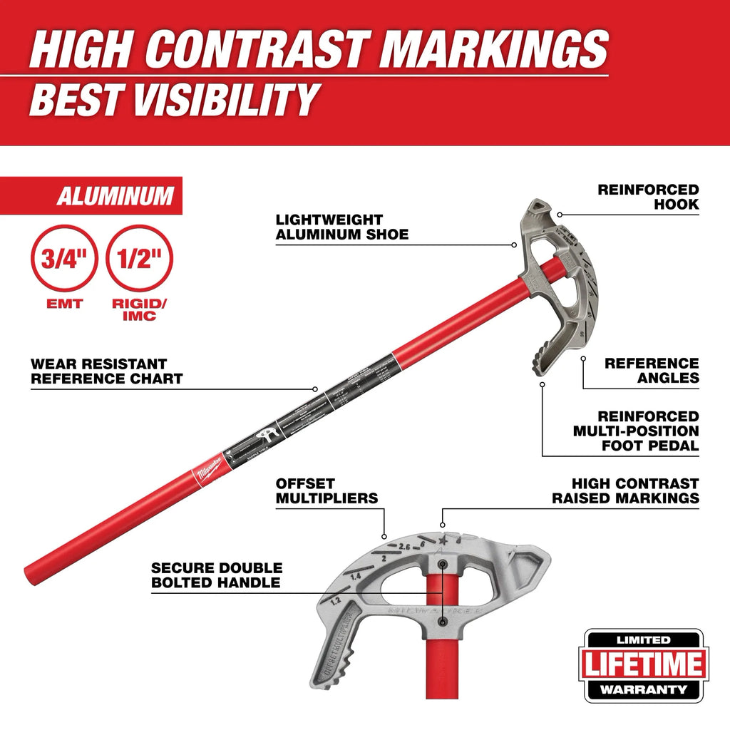 3/4“ EMT Aluminum Conduit Bender
