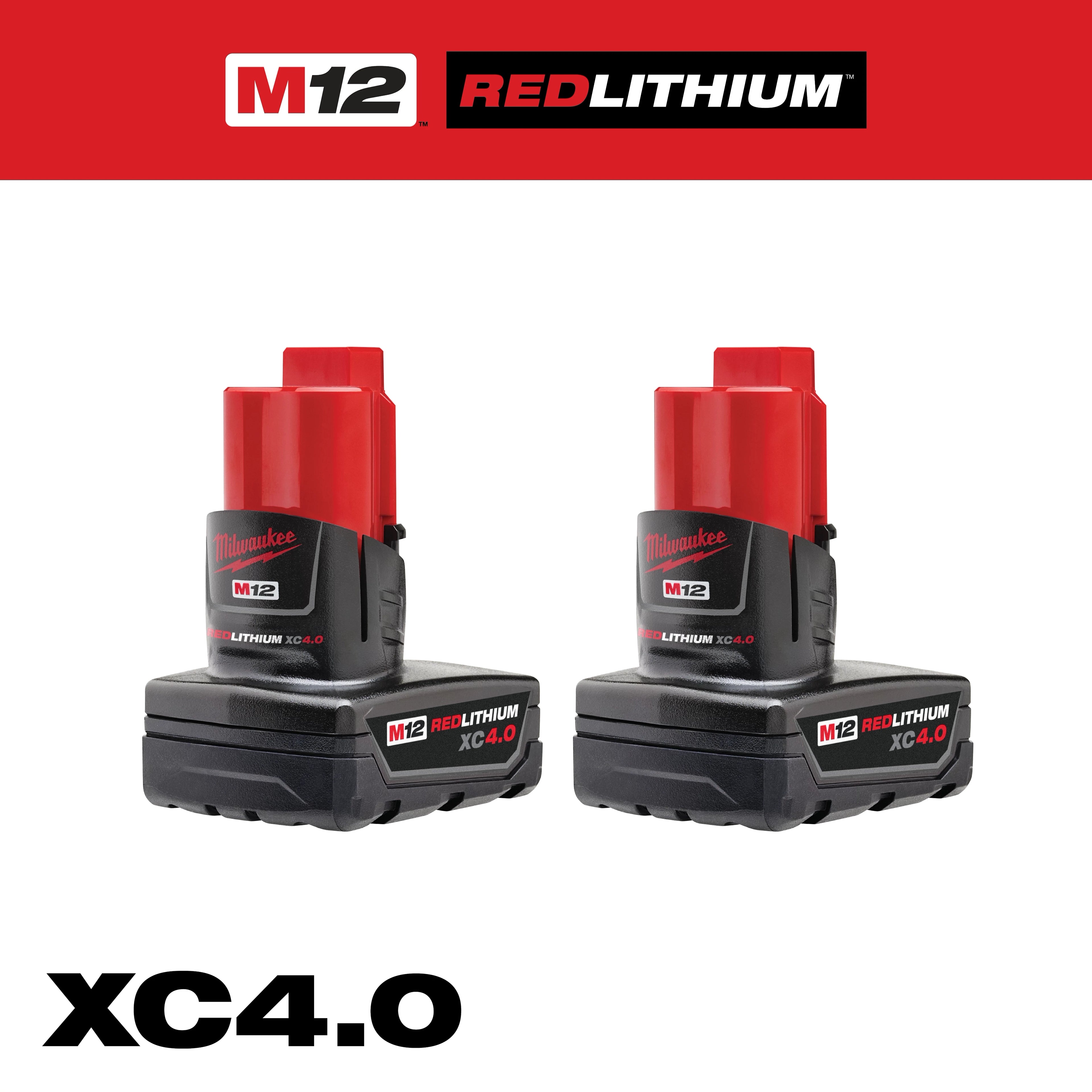 M12™ REDLITHIUM™ XC 4.0 Extended Capacity Battery Pack