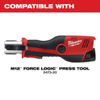 ¼”- 1-1/8” ZoomLock® MAX Press Jaw Kit for M12™ FORCE LOGIC™ Press Tools
