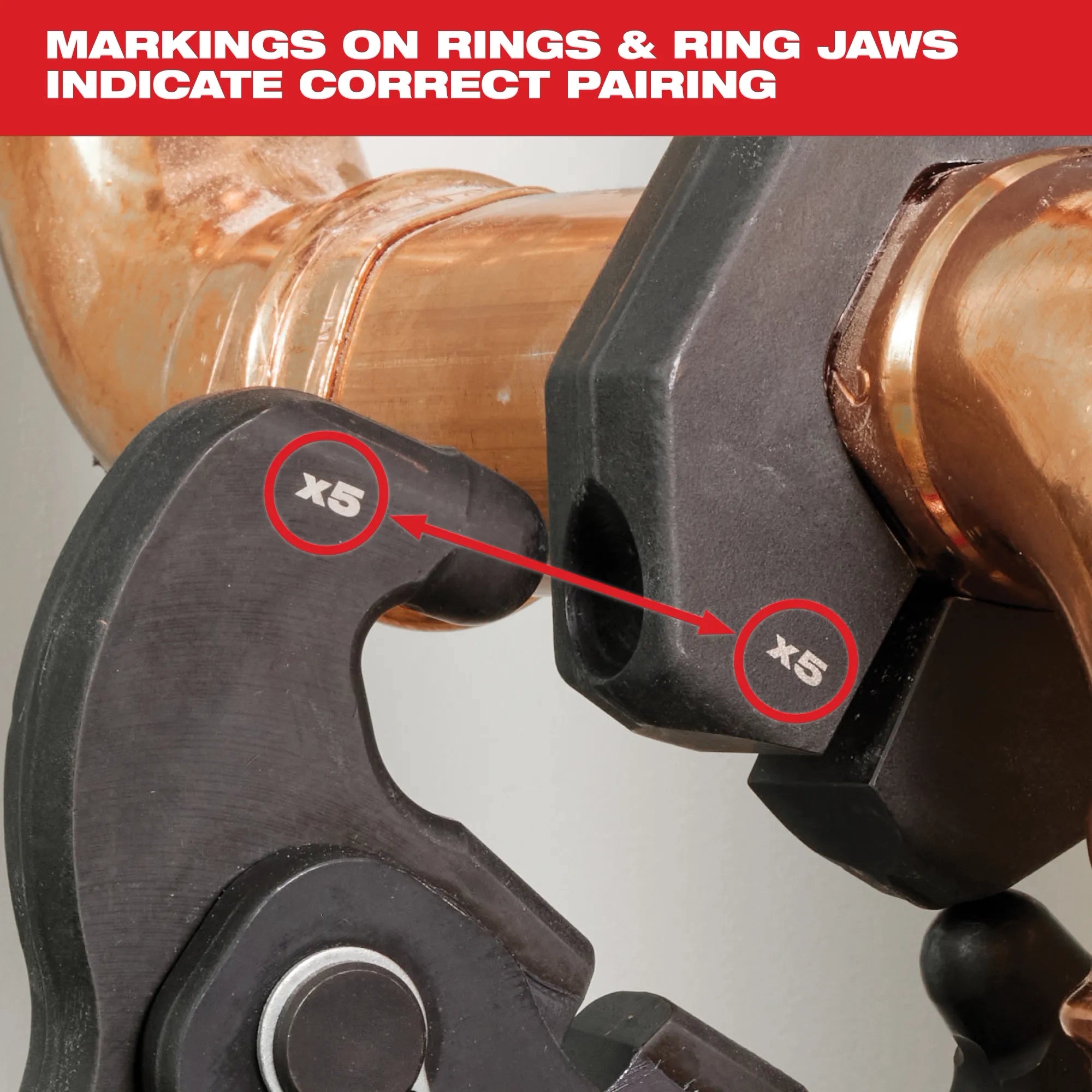 2-1/2" - 4" CTS-V Pivoting Press Ring Kit for M18™ FORCE LOGIC™ Press Tools