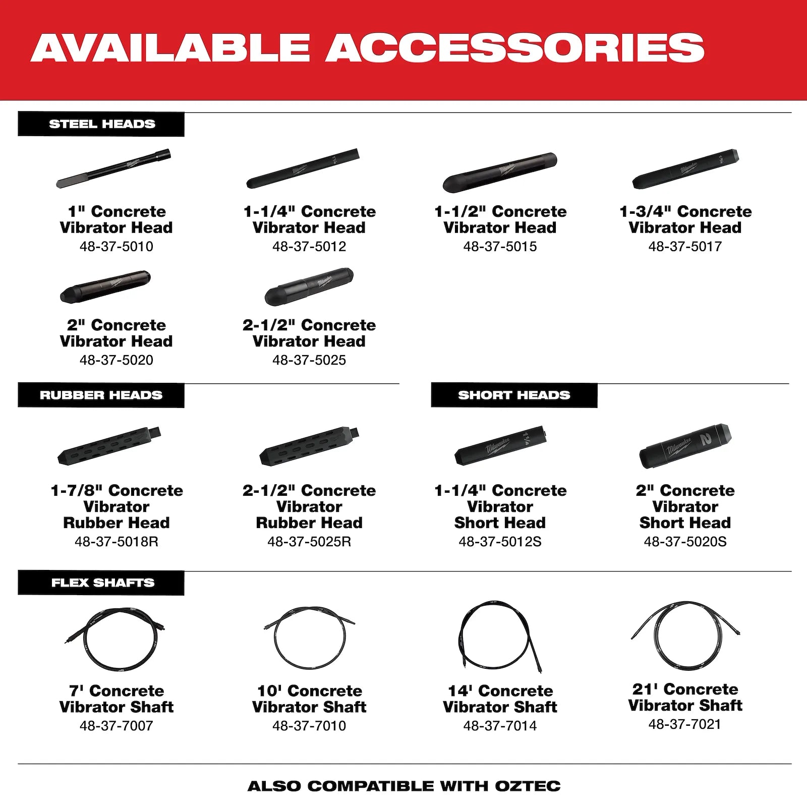 1-7/8" Concrete Vibrator Rubber Head