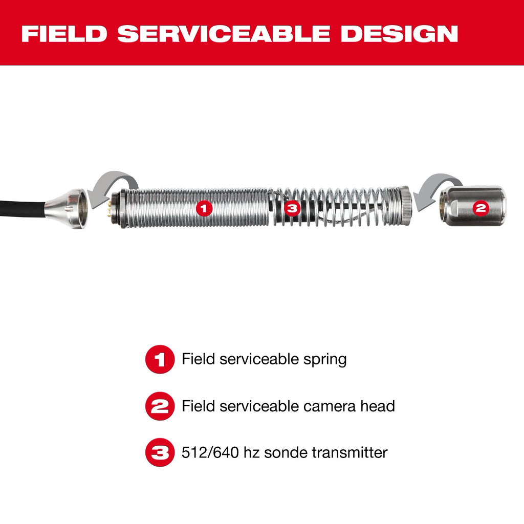100’ Flexible Modular Pipeline Inspection Reel