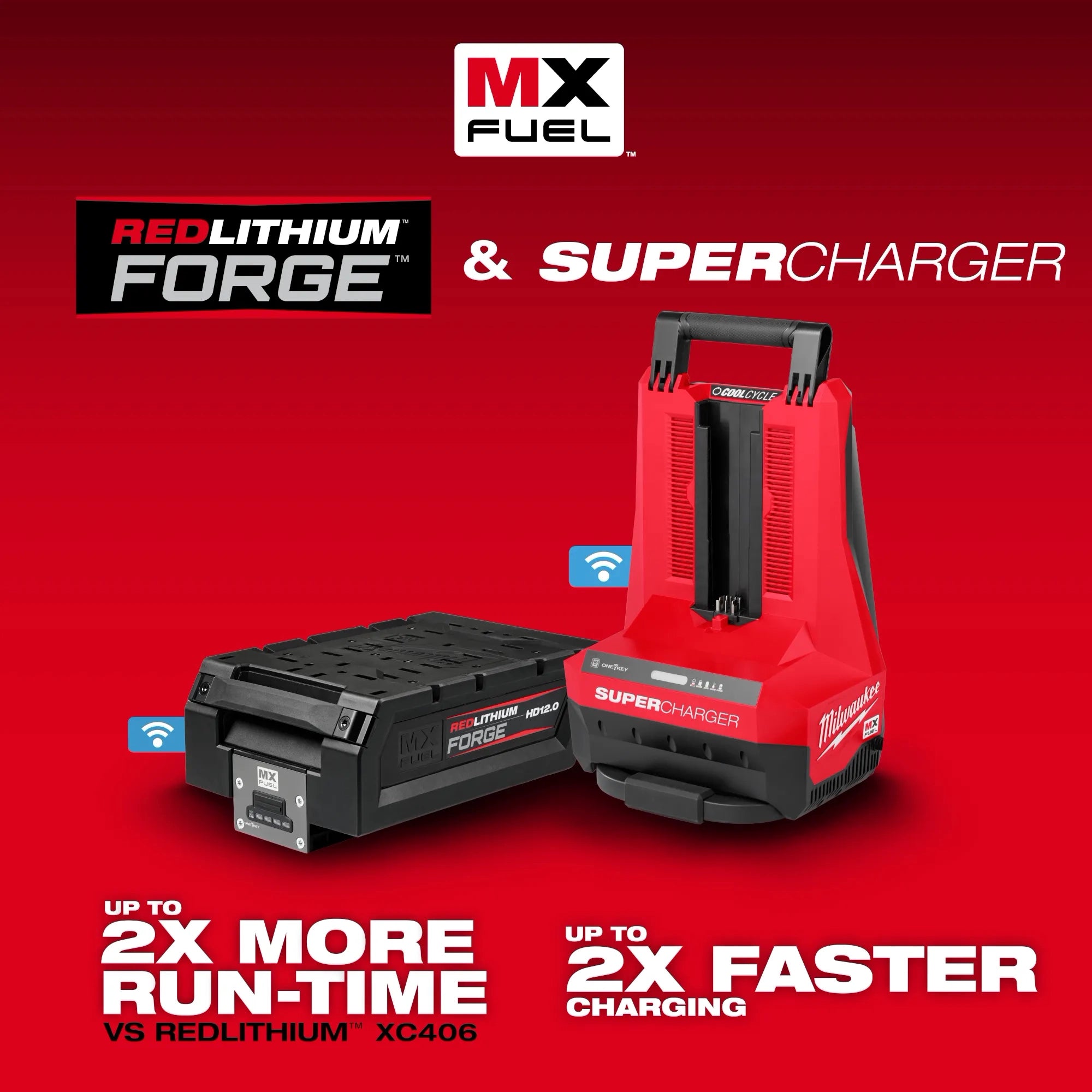MX FUEL™ Lithium-Ion High Demand (HD) 12.0 Ah REDLITHIUM FORGE Battery with Super Charger