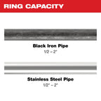 1/2" - 1" IPS-P Jaw & Pivoting Press Ring Kit for M12™ FORCE LOGIC™ Press Tool