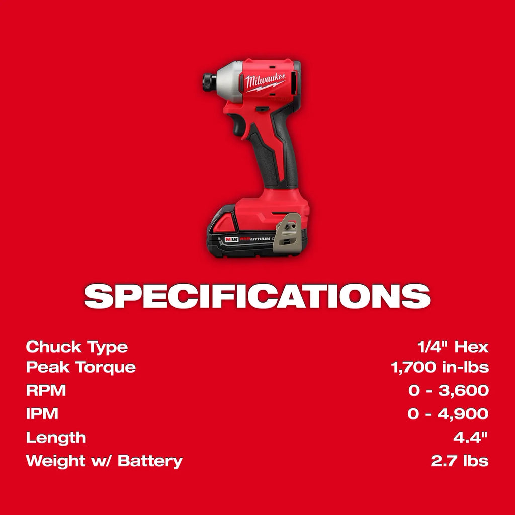 M18™ Compact Brushless 2-Tool Combo Kit