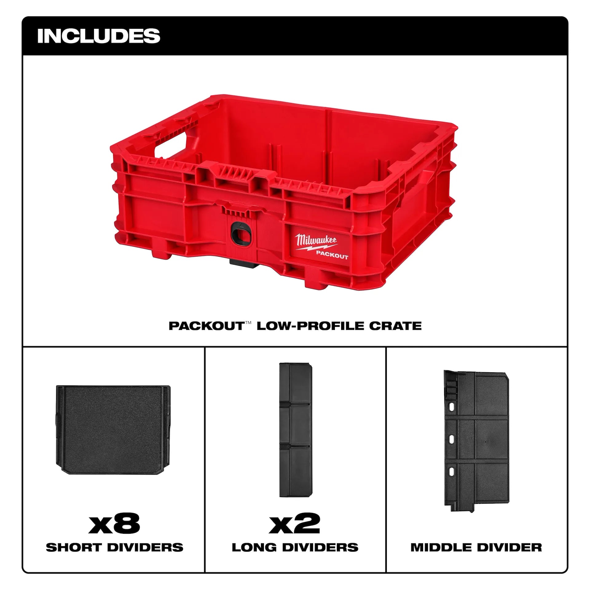 PACKOUT™ Low-Profile Crate