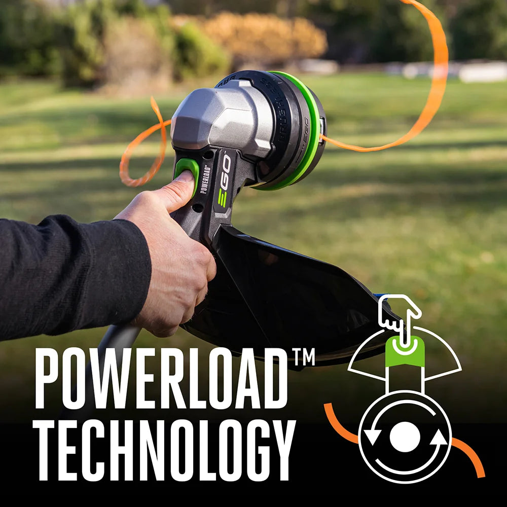 15" POWERLOAD String Trimmer with Telescopic Aluminum Foldable Shaft