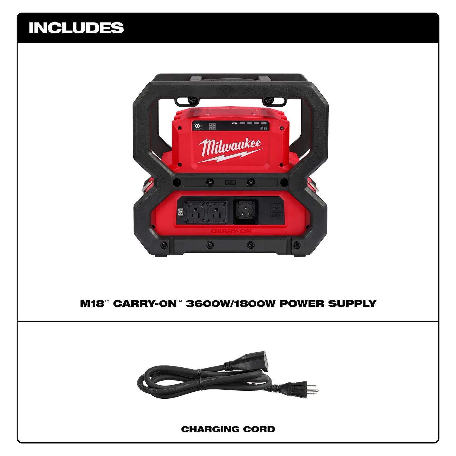 M18™ CARRY-ON™ 3600W/1800W Power Supply