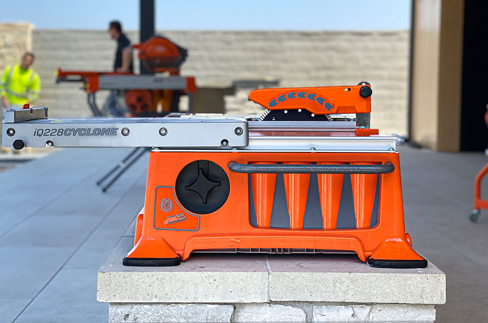 iQ228 CYCLONE 7" Dry Cut Tile Saw With Integrated Dust Control System