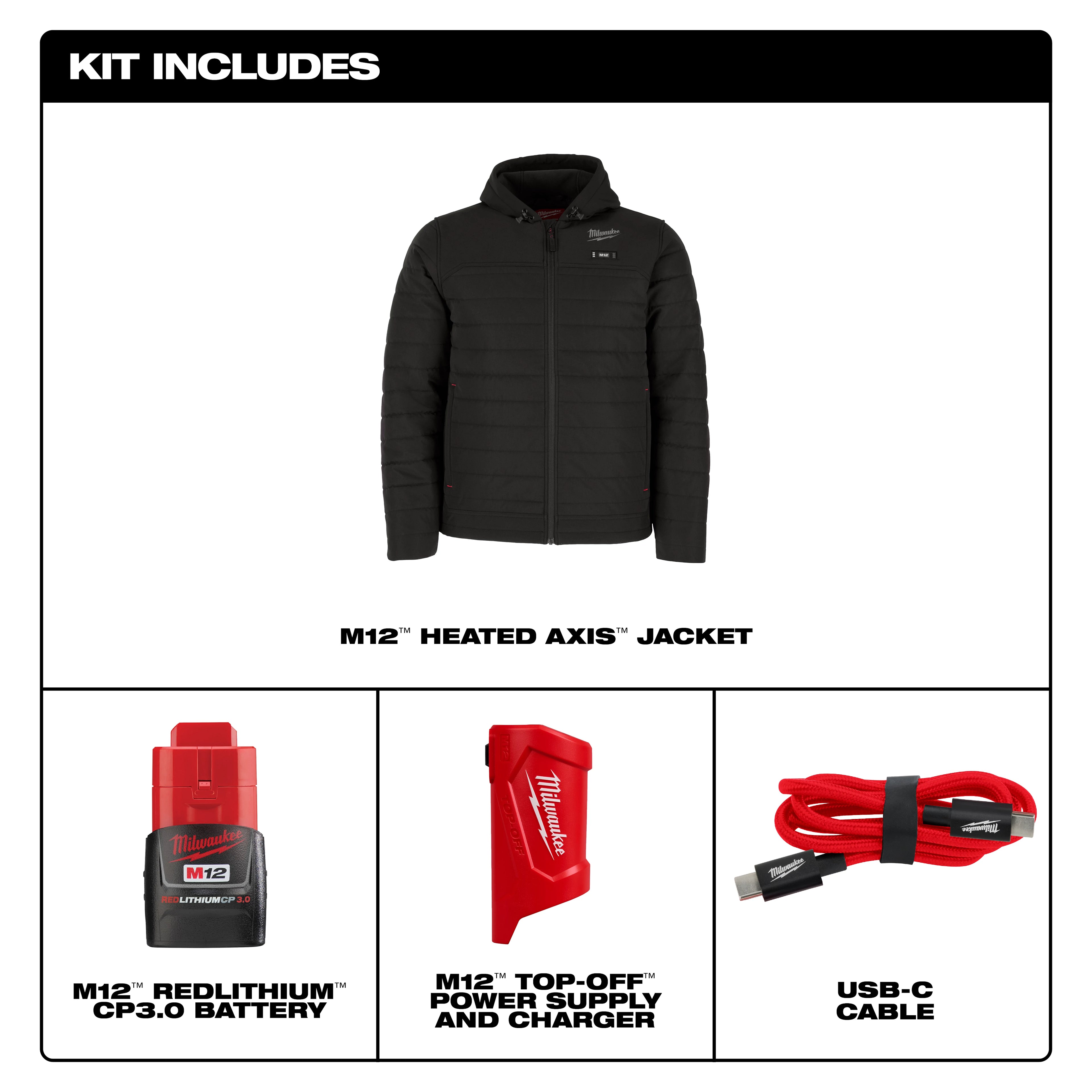 M12™ Heated AXIS™ Quilted Jacket