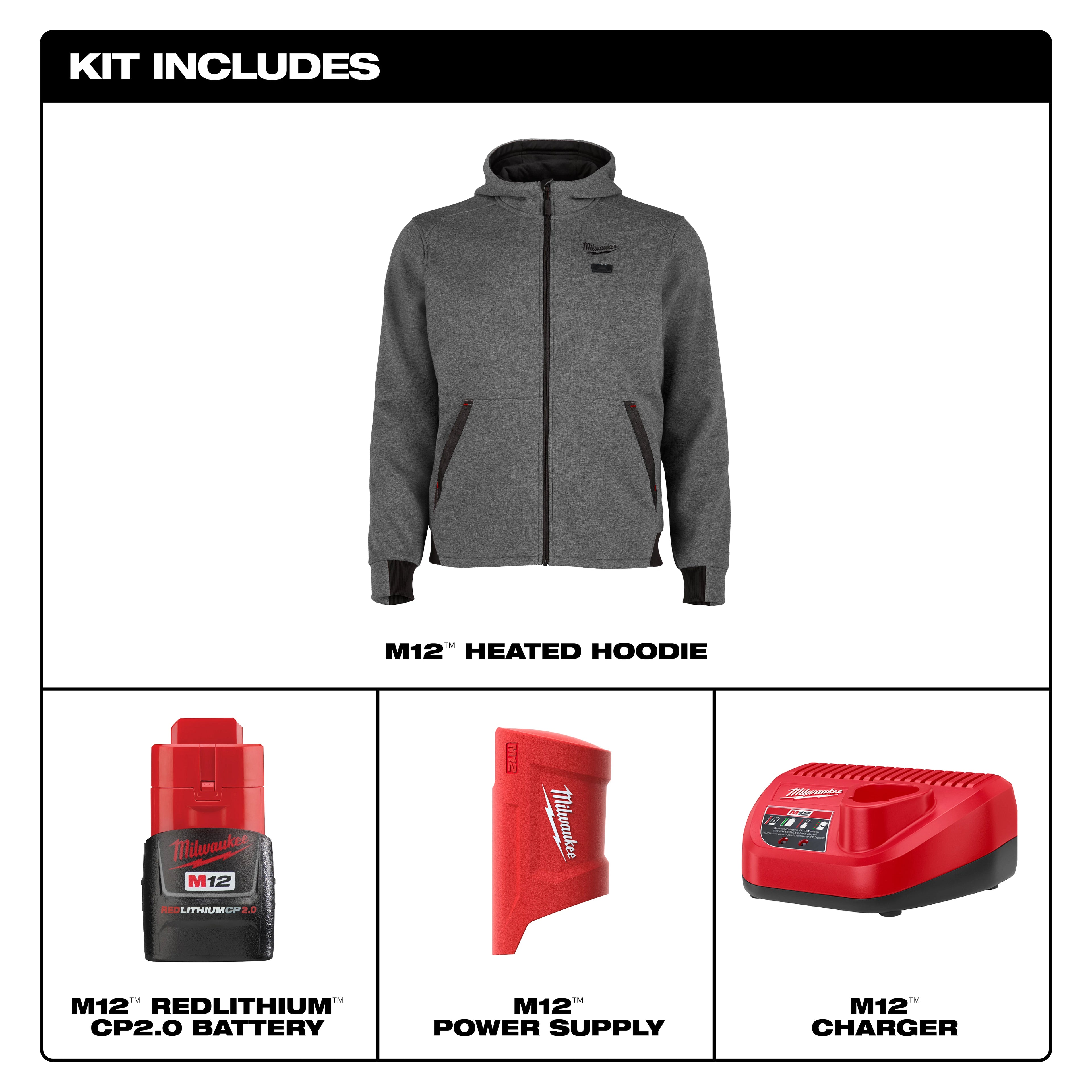 M12™ Heated Full-Zip Hoodie