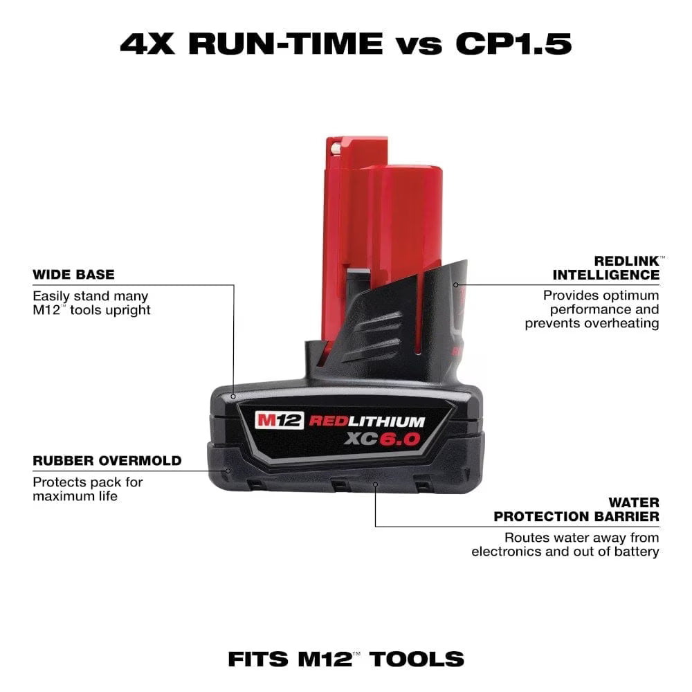 M12™ REDLITHIUM™ XC6.0 Battery