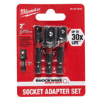SHOCKWAVE Impact Duty 1/4 -inch Hex Shank Socket Adapter Set (3-Piece)